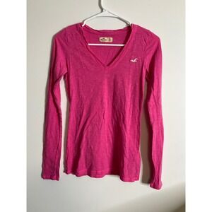 Hollister Y2K Pink Long Sleeve XS
